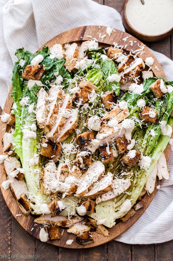 Grilled Chicken Caesar Salad Photograph